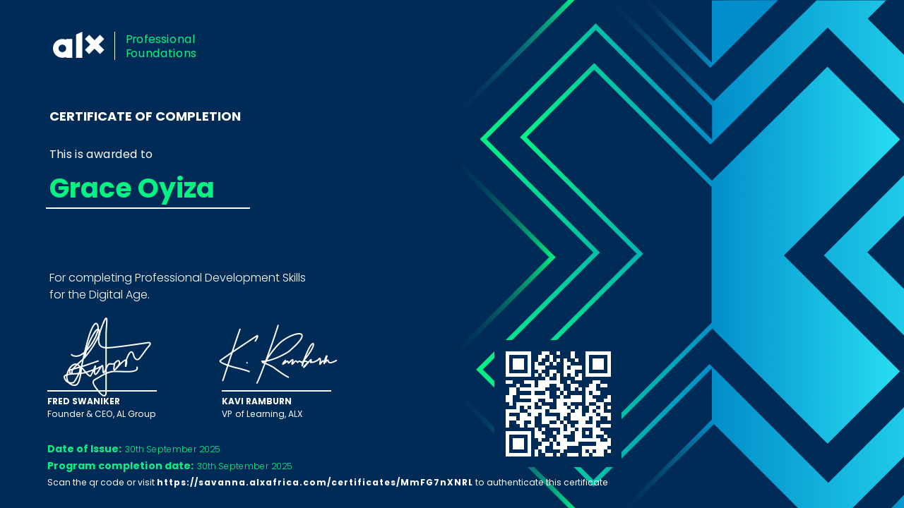 ALX Certificate